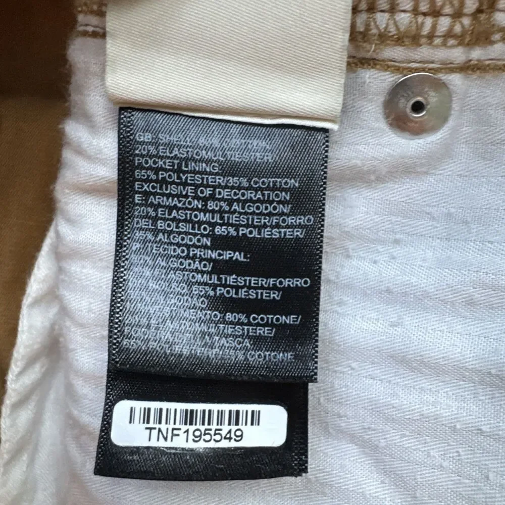 The North Face Pants Mens 34 Tan Chino Flat Front Straight Leg Hiking